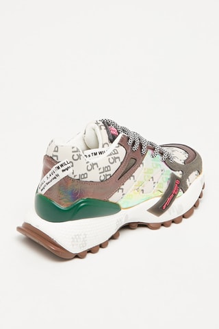 Sneakers Taupe e grigio - Marrone