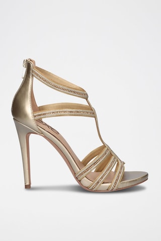 Sandales à talons - Doré