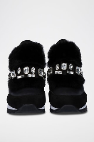 Sneakers con zeppa - Nero