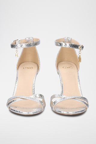 Sandali con tacco - Argentato