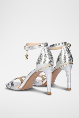 Sandali con tacco - Argentato