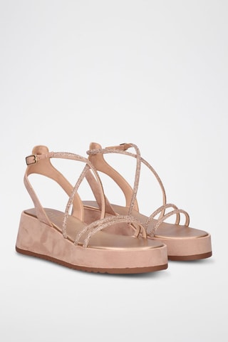 Sandali platform Dorato rosa - Rosa e dorato