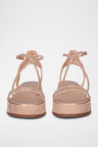 Sandali platform Dorato rosa - Rosa e dorato