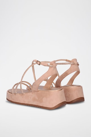 Sandali platform Dorato rosa - Rosa e dorato