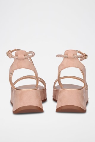Sandali platform Dorato rosa - Rosa e dorato