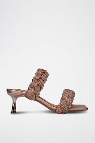 Sandali con tacco Bronzo - Dorato