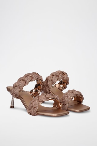 Sandali con tacco Bronzo - Dorato