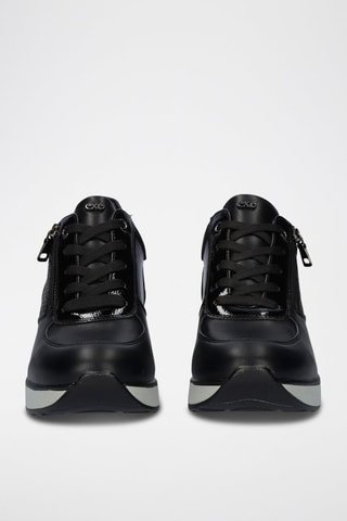 Sneakers con zeppa - Nero