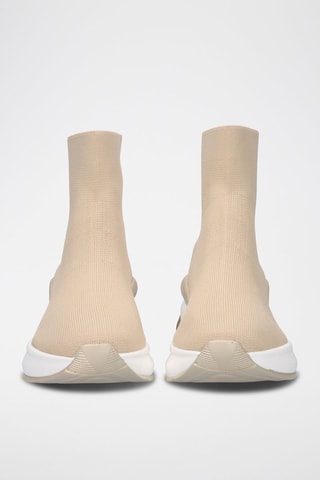 Sneakers a calza - Beige