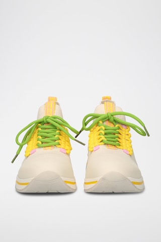 Sneakers - Beige, giallo, rosa e verde