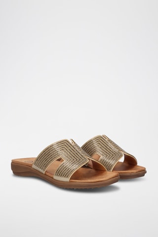 Ciabatte - Beige e marrone