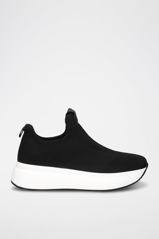 Slip-on platform - Bianco e nero