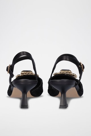 Sandales à talons en cuir Mar - Noir