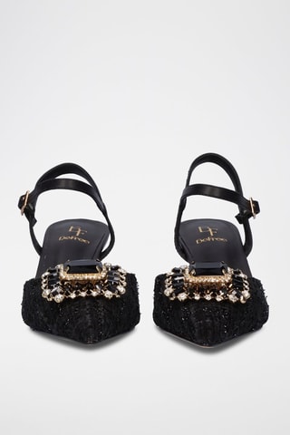 Sandales à talons en cuir Mar - Noir