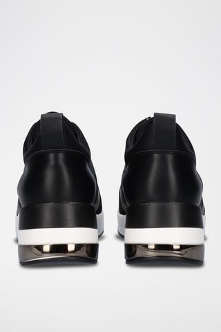 Sneakers con zeppa - Nero