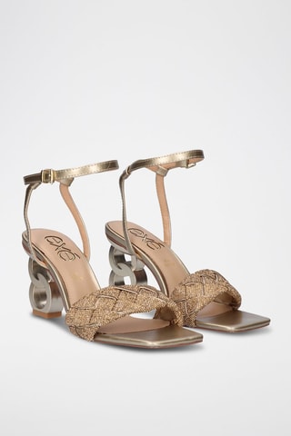 Sandali con tacco - Dorato