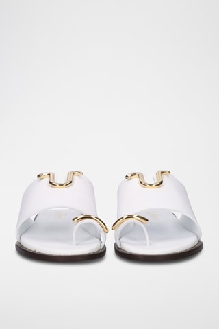 Sandali in pelle - Bianco