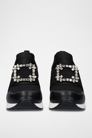 Slip-on con zeppa - Nero