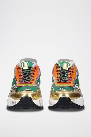 Sneakers platform - Verde e rosa