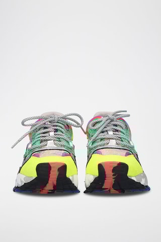 Sneakers platform in pelle - Giallo