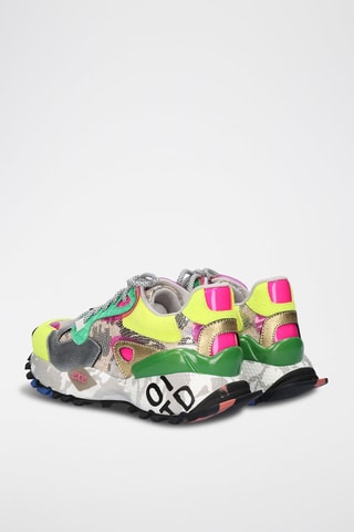 Sneakers platform in pelle - Giallo