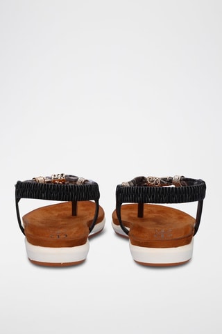 Sandales - Noir, blanc et marron