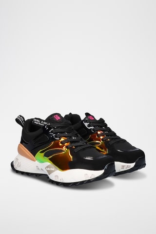 Sneakers con zeppa - Nero