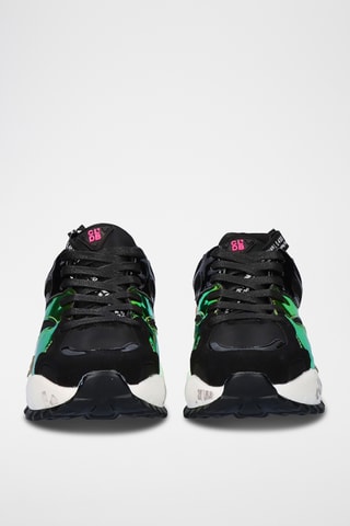 Sneakers con zeppa - Nero