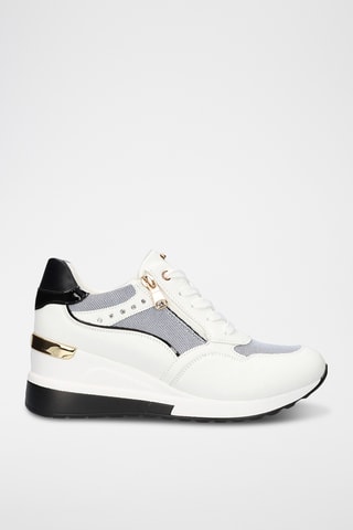 Sneakers con zeppa - Bianco