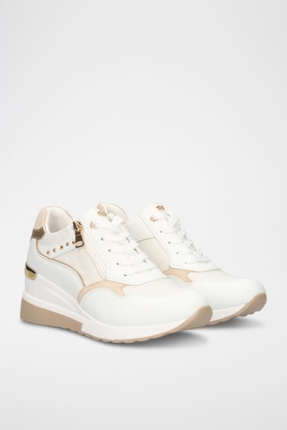 Sneakers con zeppa - Bianco