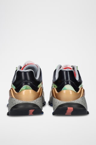 Sneakers platform in pelle - Dorato