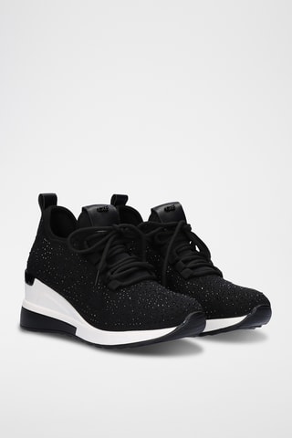 Sneakers con zeppa - Nero