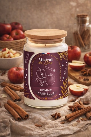 Bougie parfumée "Pomme cannelle"