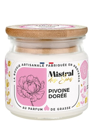 Bougie parfumée "Pivoine dorée"