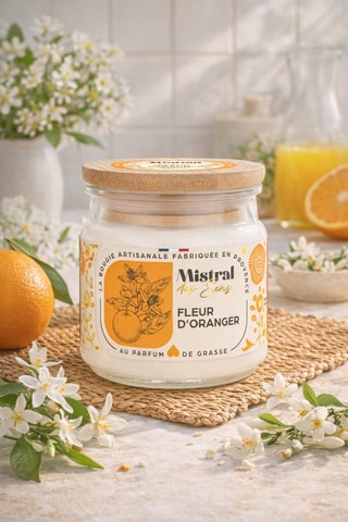 Candela profumata Fiore d’arancio