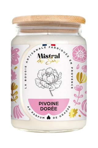 Bougie parfumée "Pivoine dorée"