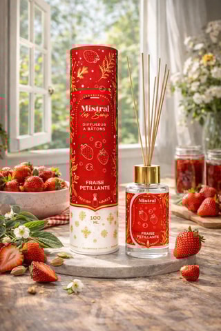 Diffuseur de parfum "Fraise pétillante" - 100 ml