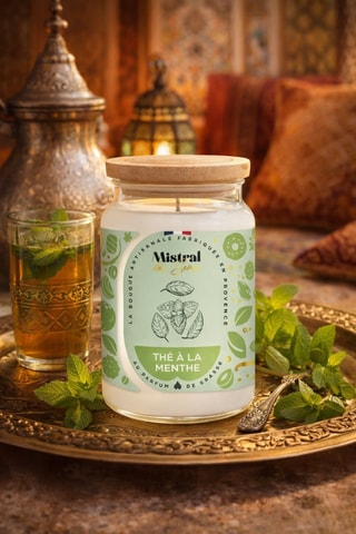Bougie parfumée "Thé à la menthe"