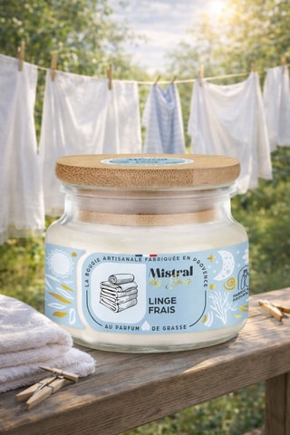 Bougie parfumée "Linge frais"
