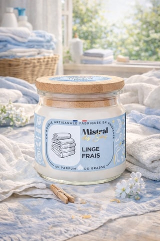 Bougie parfumée "Linge frais"
