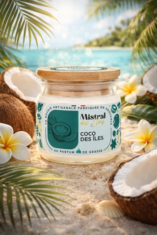 Bougie parfumée "Coco des îles"