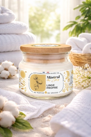 Bougie parfumée "Linge propre"