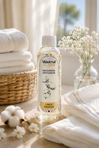 Recharge diffuseur de parfum "Linge Propre" - 200 ml