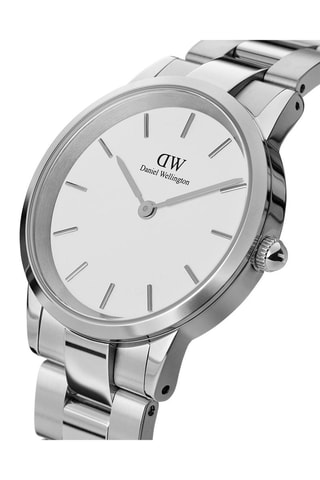 Relógio em aço Iconic Link - 36 mm - Prateado e branco