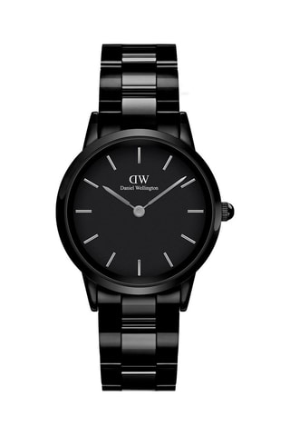 Relógio de quartzo em aço Iconic Link - 32 mm - Preto