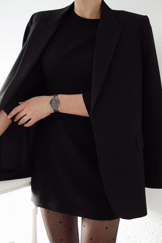 Relógio de quartzo em aço Iconic Link - 32 mm - Preto