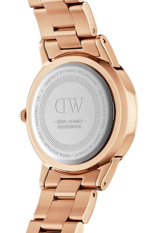 Relógio de quartzo em aço Iconic Link - 28 mm - Dourado-rosa