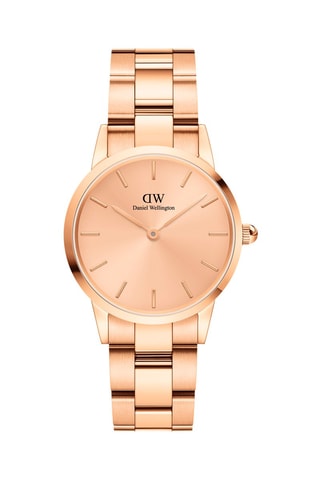 Relógio em aço Iconic Link Unitone - 28 mm - Dourado-rosa