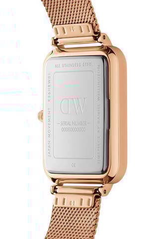 Relógio de quartzo em aço Quadro Pressed Melrose - 29 x 36,5 mm - Dourado