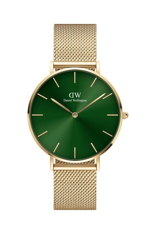 Relógio de quartzo em aço Forest - 36 mm - Dourado e verde